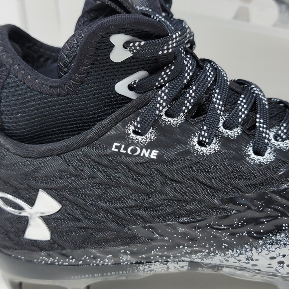 Under Armour Black and White Athletic Shoes - Picture 5 of 10